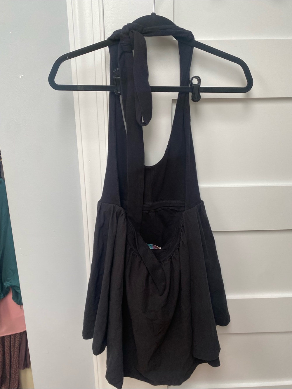 Free People Baja black mini cotton romper dress - Picture 5 of 10